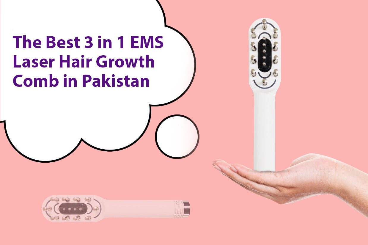 The Best 3 in 1 EMS Laser Hair Growth Comb in Pakistan