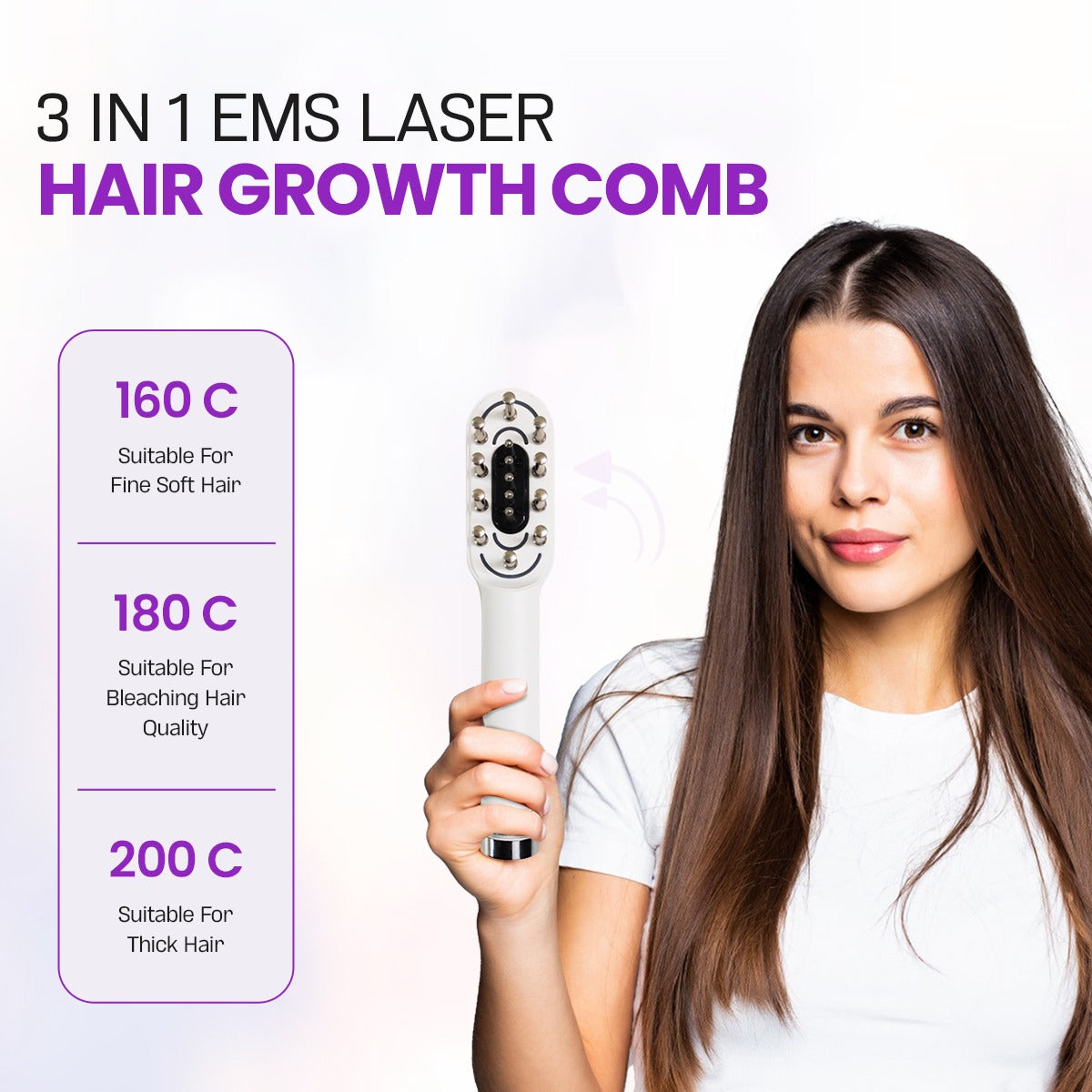 3 in 1 EMS Laser Hair Growth Comb