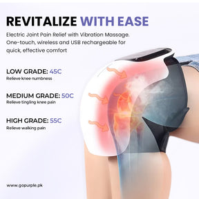 Purple Knee Massager Device