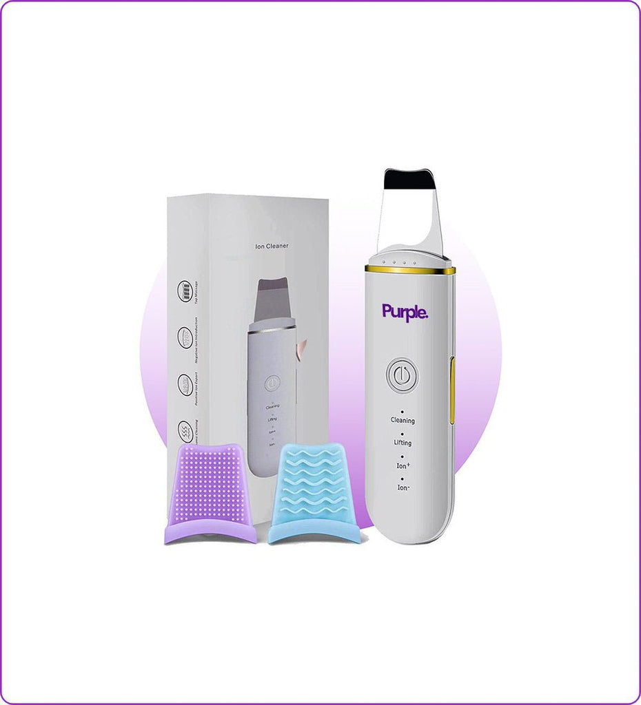 Ultrasonic Skin Scrubber - Purple Hifu Anti Wrinkle Device & Advanced Machines in Pakistan