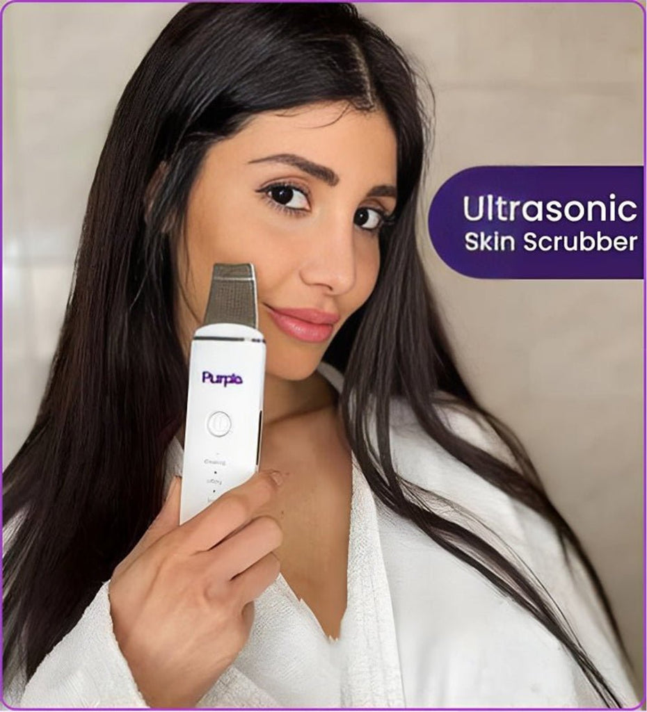Ultrasonic Skin Scrubber - Purple Hifu Anti Wrinkle Device & Advanced Machines in Pakistan