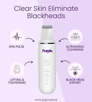 Ultrasonic Skin Scrubber - Purple Hifu Anti Wrinkle Device & Advanced Machines in Pakistan